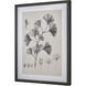 Ginkgo Botanic Ivory with Black and Clear Framed Wall Art