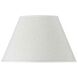 Empire White 18 inch Shade, Round