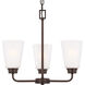 Kerrville 3 Light 17.88 inch Bronze Chandelier Ceiling Light