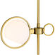 Teatro 1 Light 11.25 inch Brushed Gold Pendant Ceiling Light
