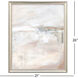 Earthbound II White and Gray and Neutral and Metallic Framed Art