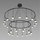 Suspenders LED 48 inch Satin Black Pendant Ceiling Light