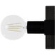 Donelson 1 Light 5 inch Natural Black Iron and Dark Ash Wall Sconce Wall Light, Small