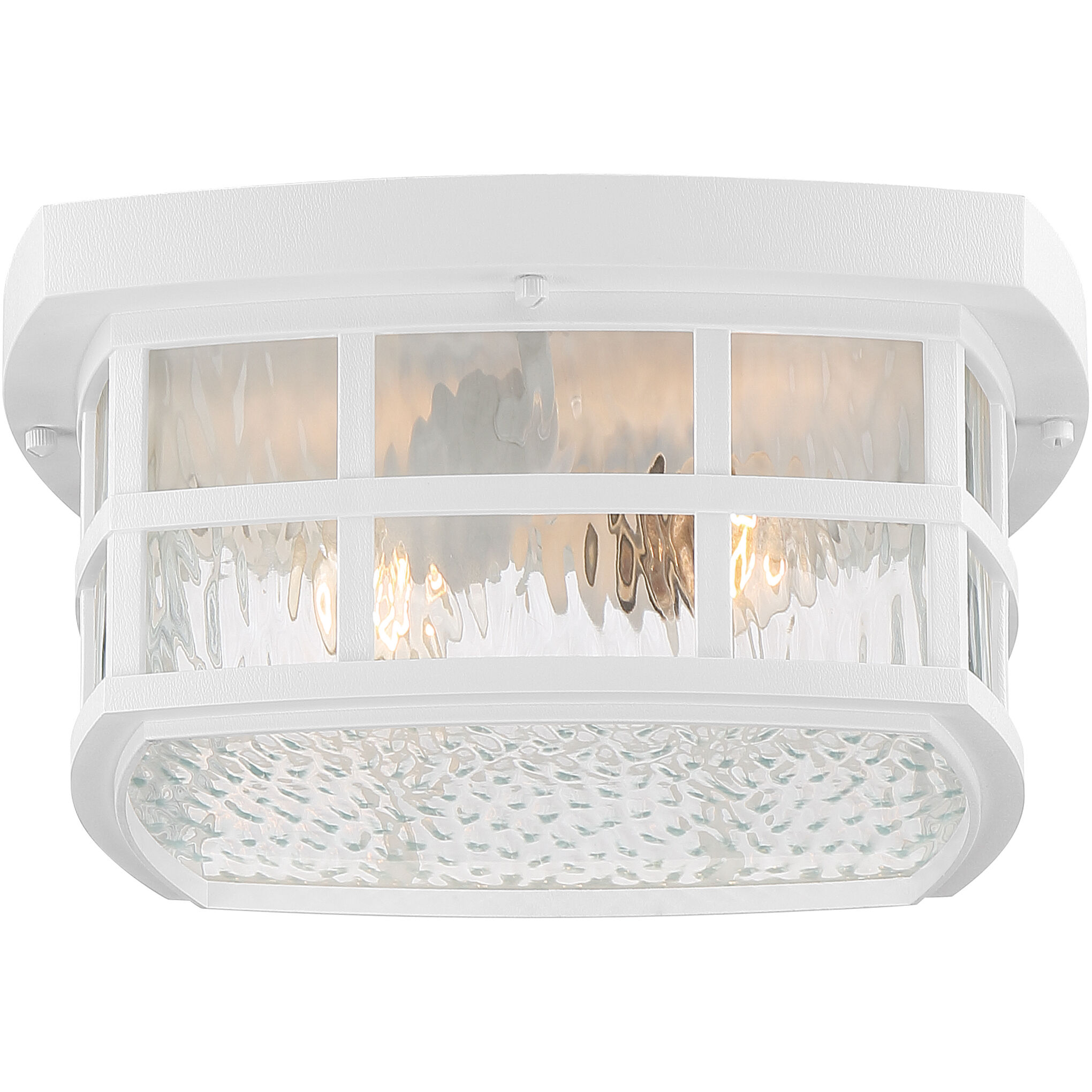 Stonington 2 Light 12 inch Matte White Outdoor Flush Mount