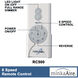 AireControl White Hand Held Fan Control