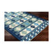 Rain 96 X 96 inch Navy/Blue/Seafoam/Cream Handmade Rug, Round