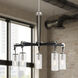 Pullman Junction 5 Light 28 inch Coal / Brushed Nickel Chandelier Ceiling Light