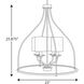 Bonita 4 Light 23 inch Matte Black Foyer Chandelier Ceiling Light, Design Series