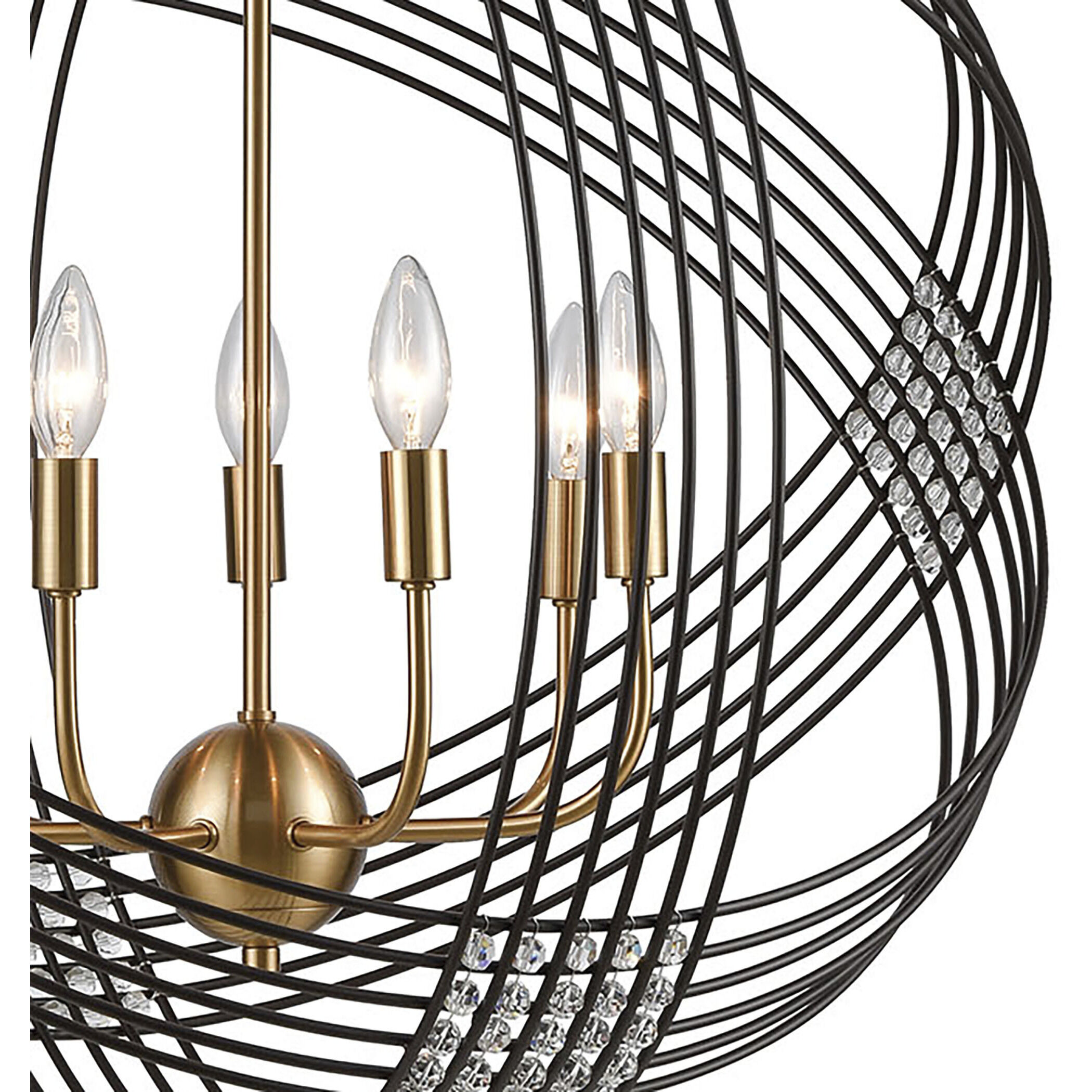 Concentric 7 Light 26 inch Oil Rubbed Bronze Chandelier Ceiling Light