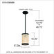 Syrah 1 Light 6 inch Matte Black Mini Pendant Ceiling Light