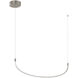 Talis LED 36.63 inch Brushed Nickel Linear Pendant Ceiling Light