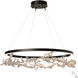 Coral LED 40.7 inch Oil Rubbed Bronze/Sterling Ring Pendant Ceiling Light, Art & Alchemy