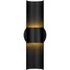 Hugo LED 14 inch Sand Black Outdoor Wall Sconce