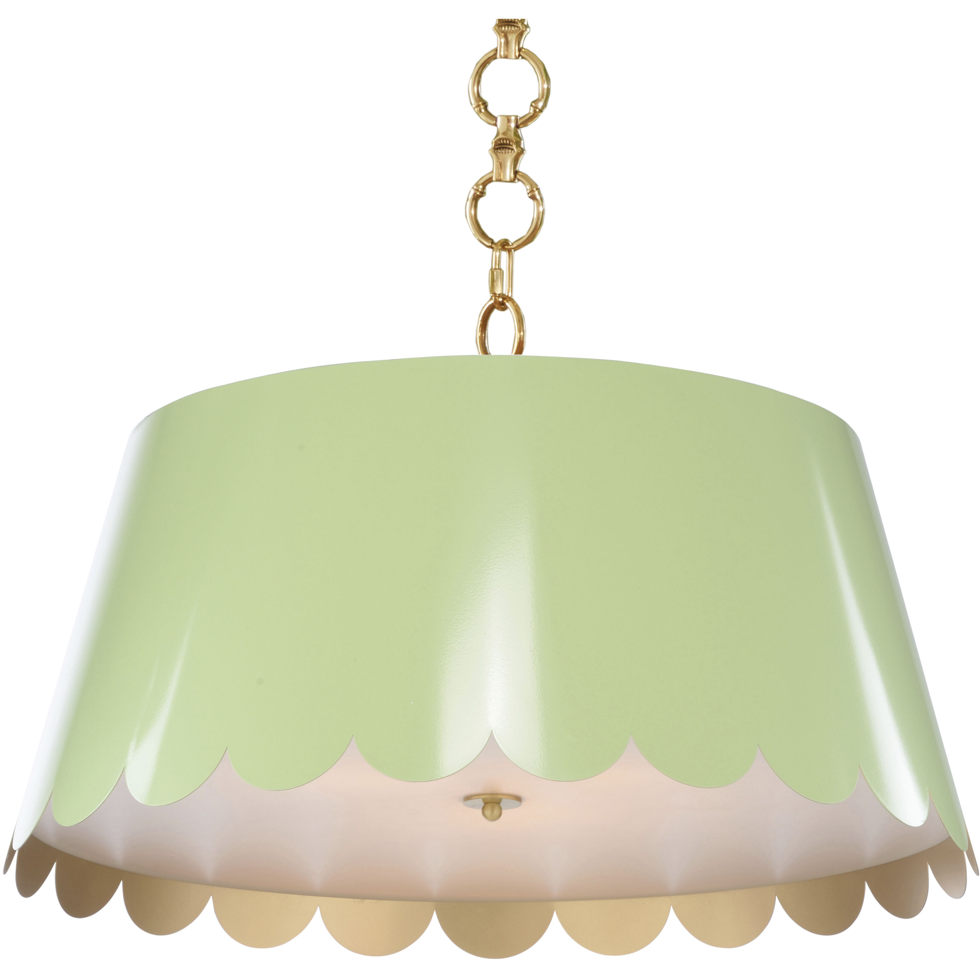 Mirasol 3 Light 29 inch Green Pendant Ceiling Light, Large