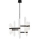 Avroko Langston LED Plated Dark Bronze Chandelier Ceiling Light, Integrated LED