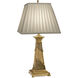 Ellie 30 inch 150 watt French Gold Table Lamp Portable Light, Square