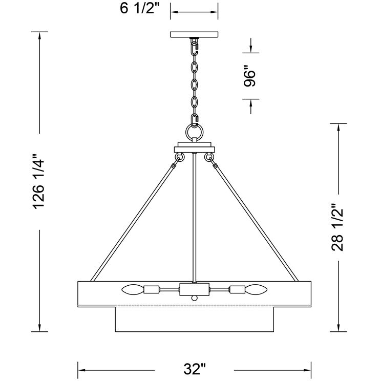 Moda 12 Light 32 inch Rustic Gold Chandelier Ceiling Light