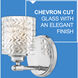 Elle 1 Light 6.5 inch Chrome Vanity Light Wall Light