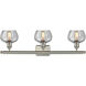Ballston Fenton 3 Light 26 inch Brushed Satin Nickel Bath Vanity Light Wall Light in Clear Glass, Ballston
