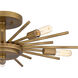 Mesquite 5 Light 22 inch Weathered Brass Semi-Flush Mount Ceiling Light