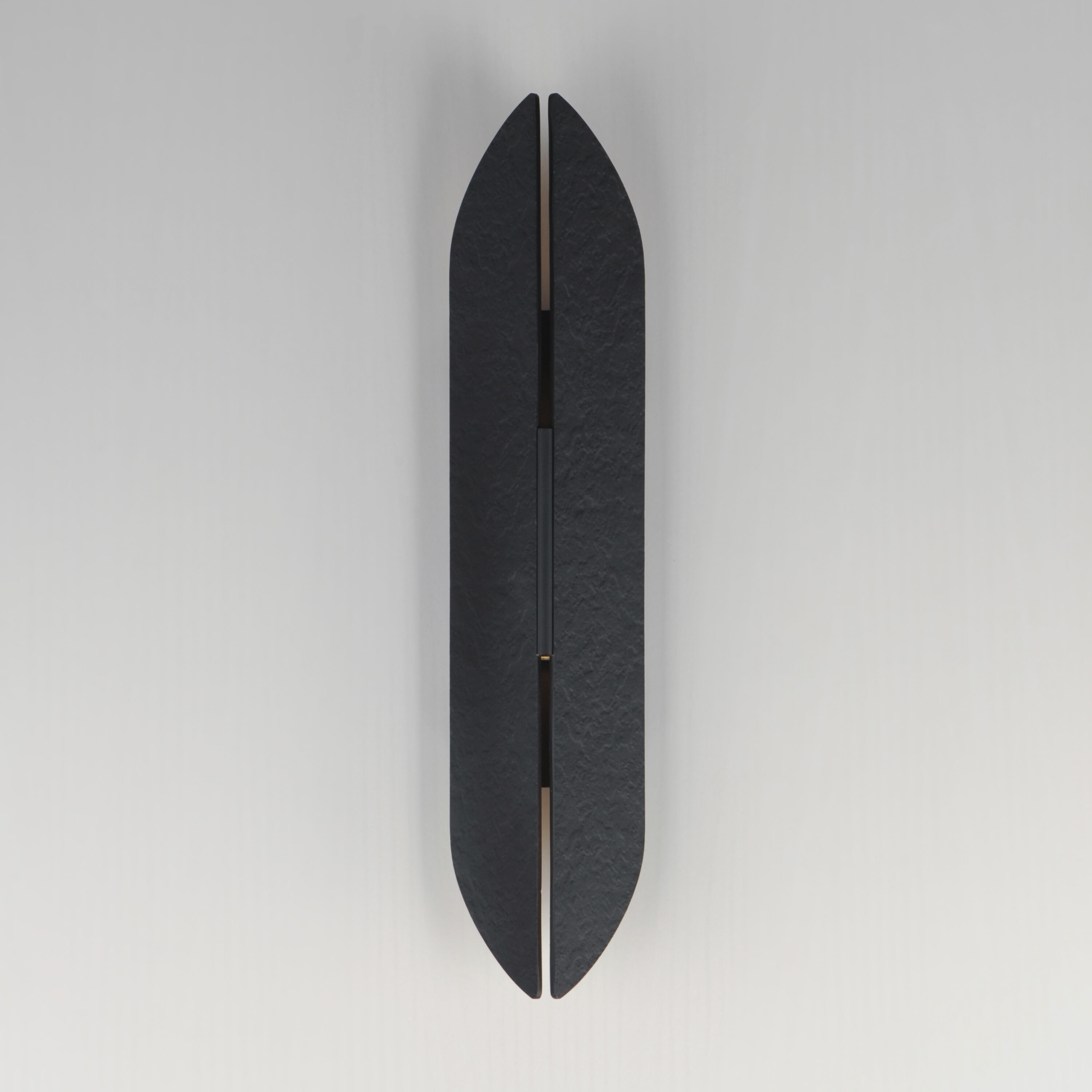 Tectonic LED 22 inch Black and Antique Brass Outdoor Wall Sconce