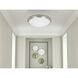 Signature 1 Light 15 inch Painted Steel Flush Mount Ceiling Light