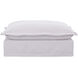 Olivia 17.25 inch White Ottoman