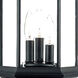 Madison 3 Light 22 inch Matte Black Exterior Post Mount Light
