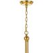 Metro 5 Light 27.5 inch Antique Gold Chandelier Ceiling Light