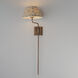 Dunbridge 1 Light 12 inch Weathered Brass Wall Sconce Wall Light