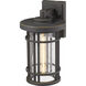 Jordan 1 Light 13.5 inch Oil Rubbed Bronze Outdoor Wall Light