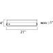 CounterMax MX-L120DC 120 LED 21 inch Metallic Bronze Under Cabinet