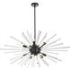 Sienna 10 Light 42 inch Black Pendant Ceiling Light
