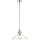 Dwyer 1 Light 15 inch Polished Nickel Pendant Ceiling Light