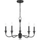 Halifax County 5 Light 28 inch Textured Coal Chandelier Ceiling Light
