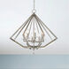 Diamond 8 Light 28 inch Brushed Nickel Chandelier Ceiling Light