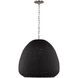 Chapman & Myers Kokomo LED 30 inch Polished Nickel Domed Pendant Ceiling Light
