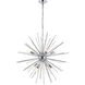 Timber 8 Light 30 inch Chrome Pendant Ceiling Light
