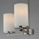 Lateral 3 Light 18 inch Satin Nickel Chandelier Ceiling Light in Satin White