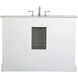 Americana 48 X 35 inch White with Carrara White Marble Vanity Set