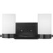 Elevate 2 Light 15 inch Matte Black Bath Vanity Wall Light, Design Series
