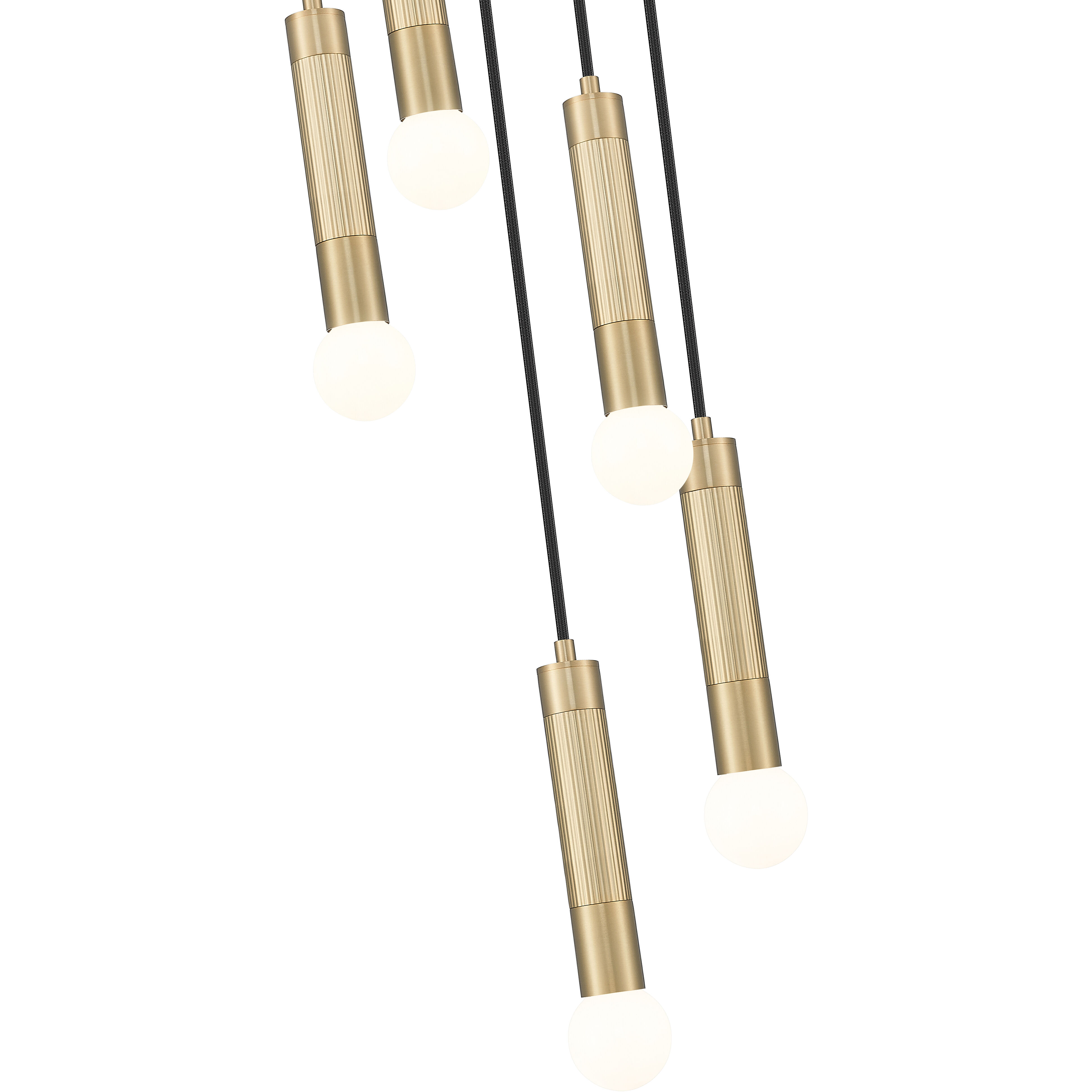 Stari 5 Light 12 inch Modern Gold Chandelier Ceiling Light