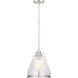 Fano 1 Light 13 inch Brushed Nickel Pendant Ceiling Light
