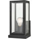 Foundation 1 Light 12 inch Matte Black Outdoor Wall Sconce