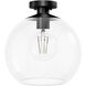 Xidane 1 Light 14 inch Matte Black Pendant Ceiling Light