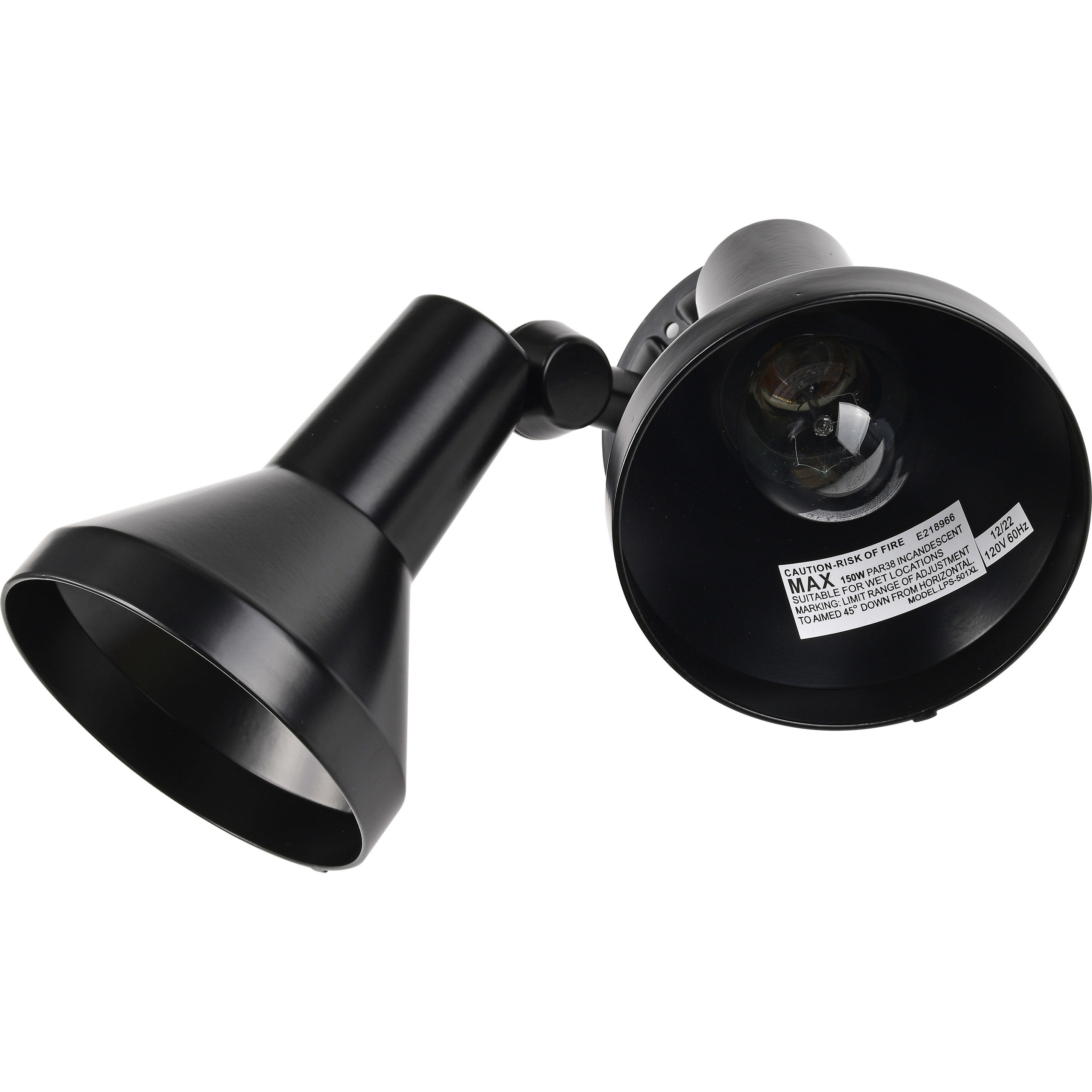 Brentwood 2 Light 5 inch Black Outdoor Flood Light