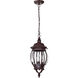 Central Park 3 Light 7 inch Old Bronze Outdoor Hanging Lantern