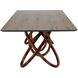 Elo 86.5 X 43.25 inch Dark Brown and Natural Dining Table