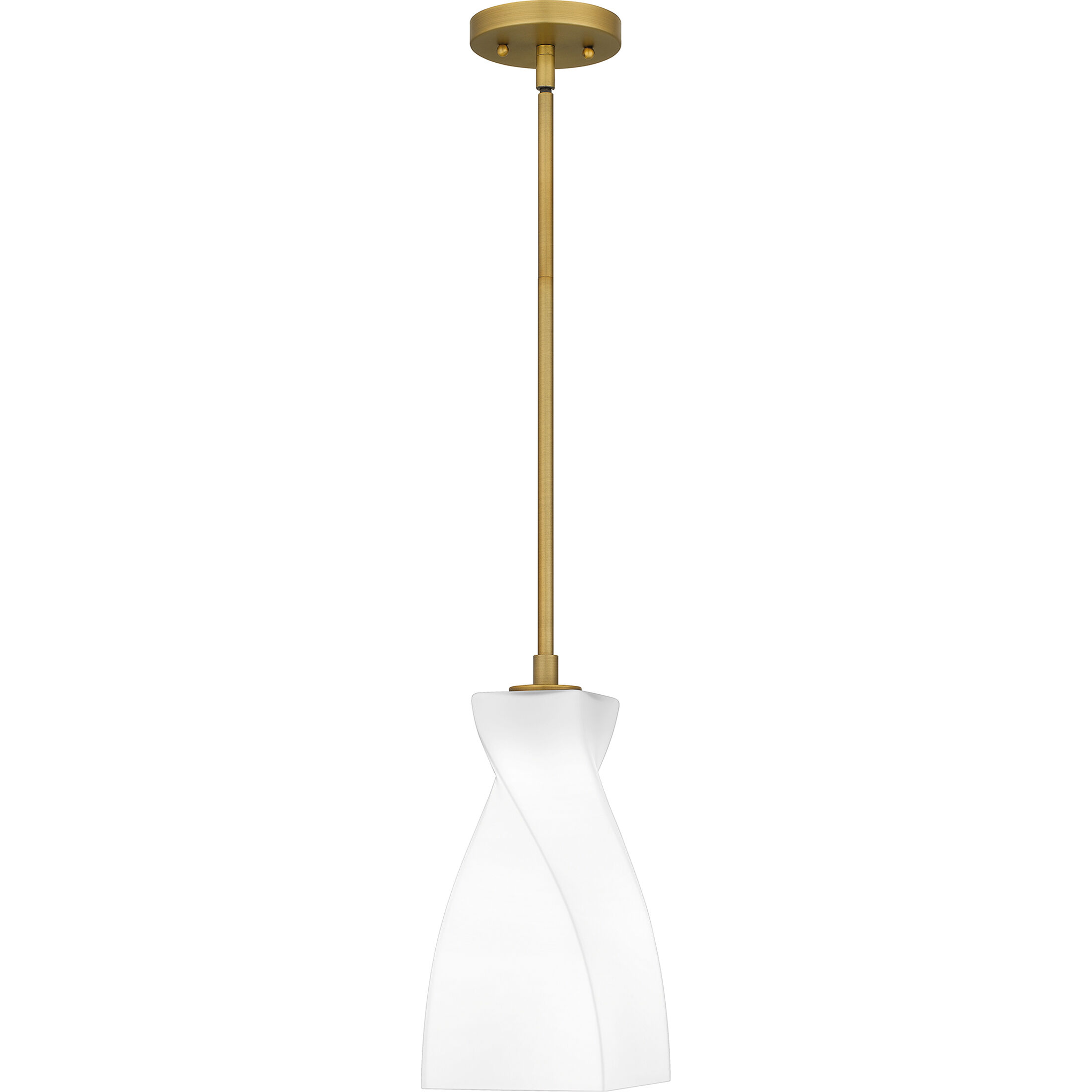Quoizel Stetson 1 Light 6 inch Brushed Gold Mini Pendant Ceiling Light, Small STS1506BRG - Open Box