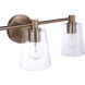 Emilio 3 Light 23 inch Satin Brass Vanity Light Wall Light
